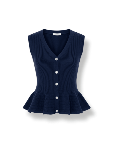 CHALECO ELISABETTA - AZUL MARINO